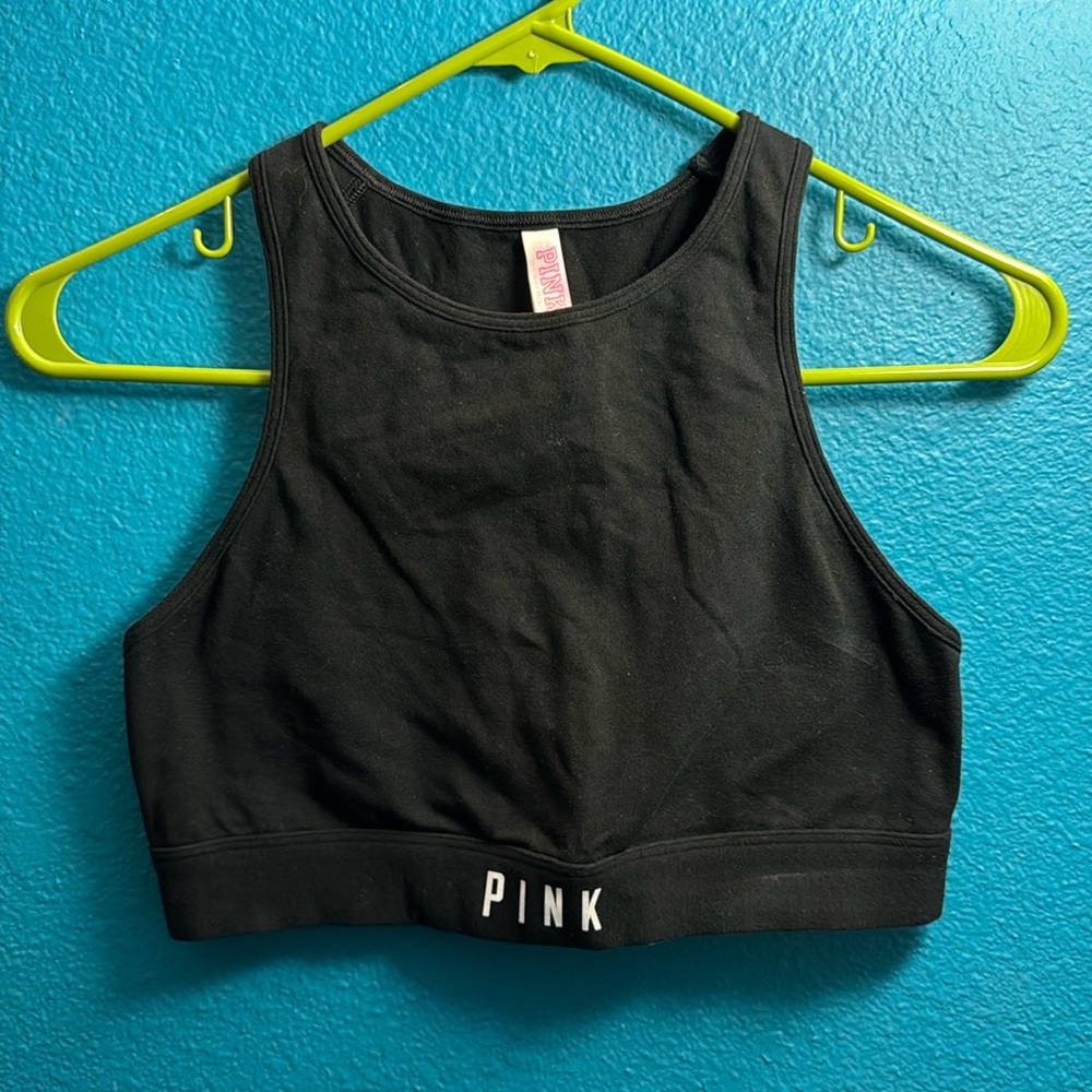 Victoria’s Secret Pink sports bra in black size medium